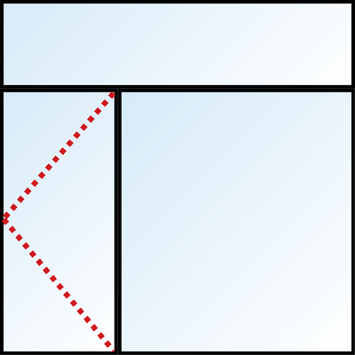 2 sections avec imposte